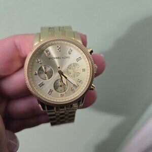 Michael Kors Ritz MK5676 Midsize Chronograph Gold Tone Watch